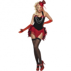 Kostým - Burlesque tanečnice červená